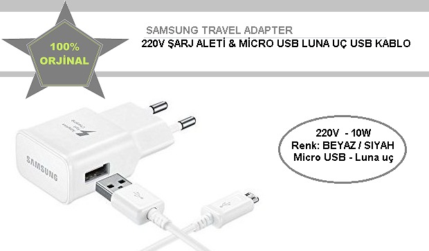 Samsung Sarj Aleti 10w Usb Sarj Cihazi Siyah Fiyatlari Ve Ozellikleri