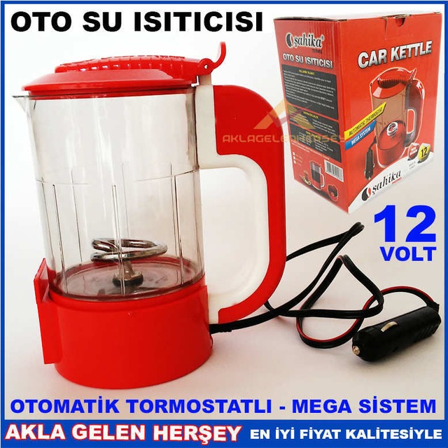 sahika otomatik termostatli 12v oto su isiticisi arac ici kettle