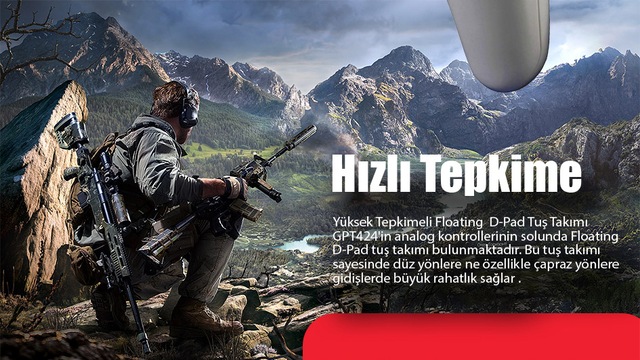 trilogic glory gw708 pc kablosuz gamepad oyun kolu joystick