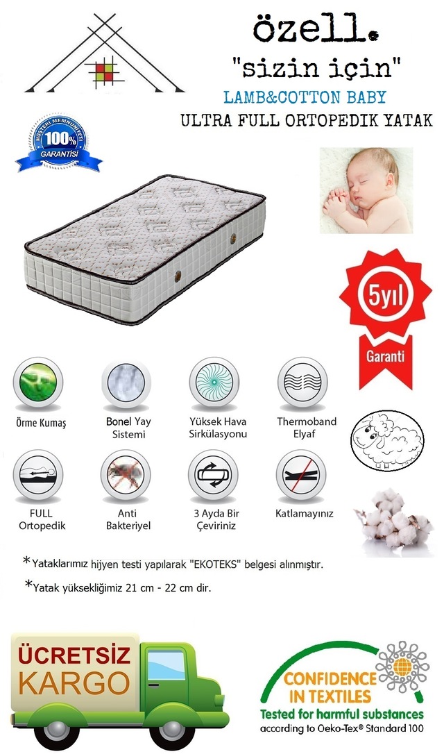 Lamb Cotton Baby Ultra Full Ortopedik 60 X 120 Bebek Yatagi Fiyatlari Ve Ozellikleri