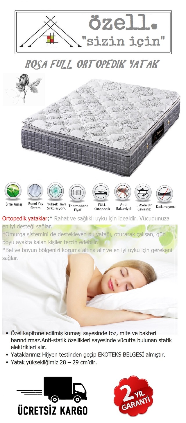 Rosa Full Ortopedik Yatak 160x200 Yayli Yatak Fiyatlari Ve Ozellikleri