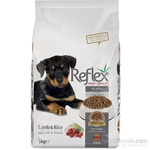 Reflex Kuzu Etli Ve Pirincli Yavru Kopek Mamasi 3 Kg