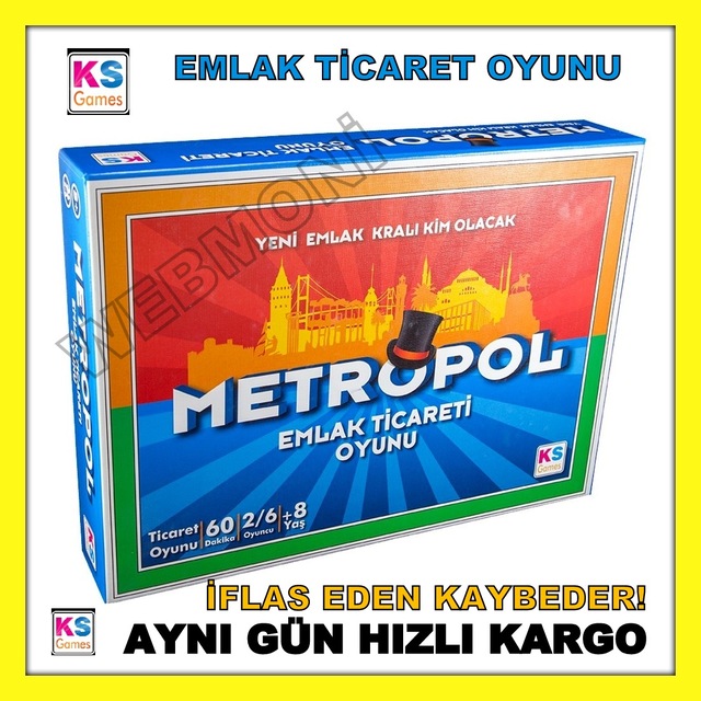 Ks Games Monopoly Oyunu Metropol Oyunu Emlak Ticaret Oyunu 1 Kali Fiyatlari Ve Ozellikleri