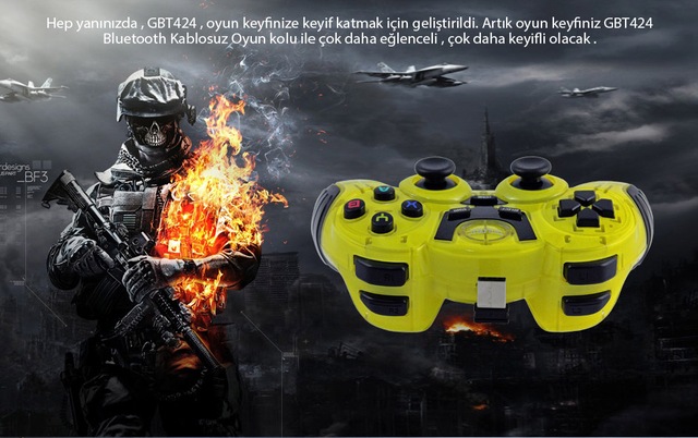 trilogic scorpion gbt424 pc ps3 ios android kablosuz gamepad
