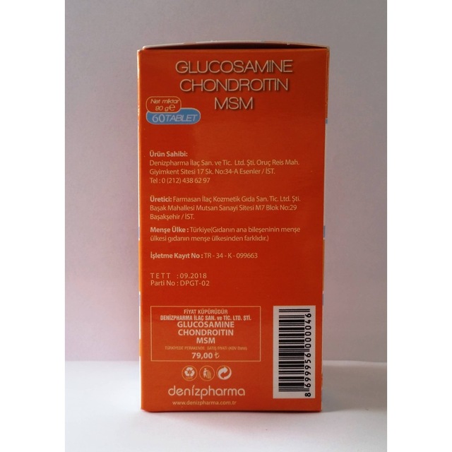 denizpharma glucosamine chondroitin msm