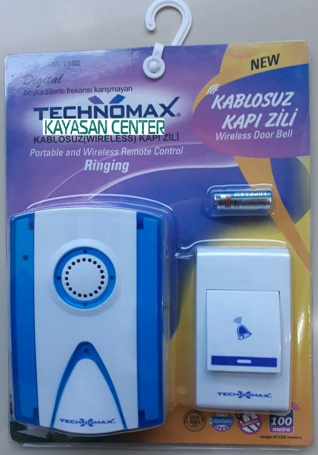 technomax kablosuz kapy zili