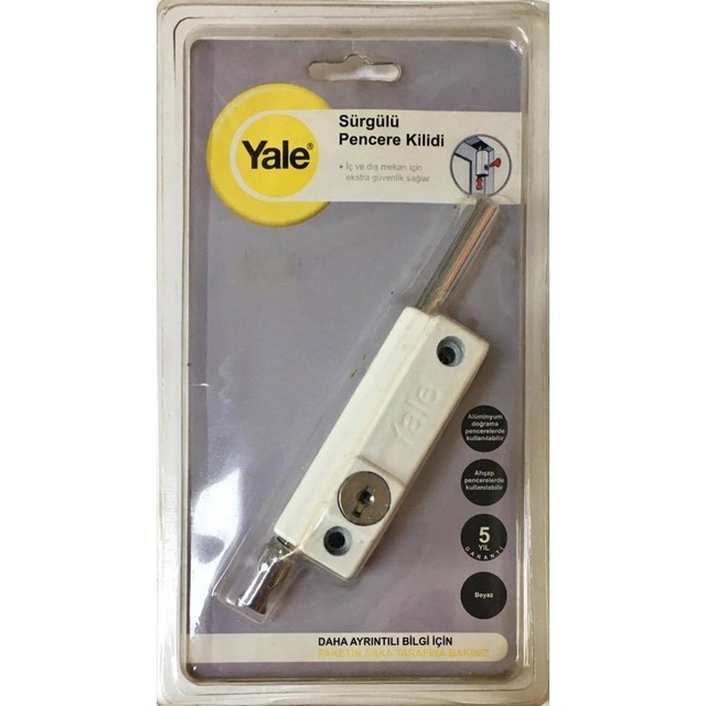 Yale P124w Beyaz Surgulu Pencere Ve Kayar Kapi Kilidi Fiyatlari Ve Ozellikleri