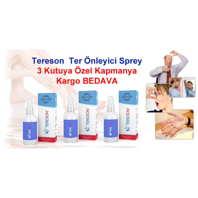 Tereson El Ayak Koltuk Alti Terleme Onleyici Solusyon Sprey 3 Lu Fiyatlari Ve Ozellikleri