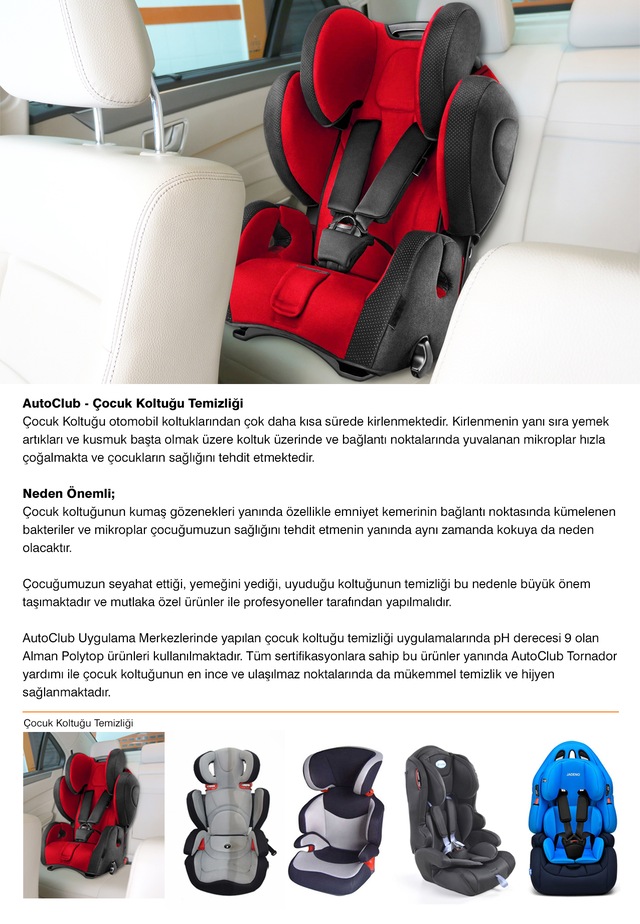 autoclub cocuk koltugu temizligi