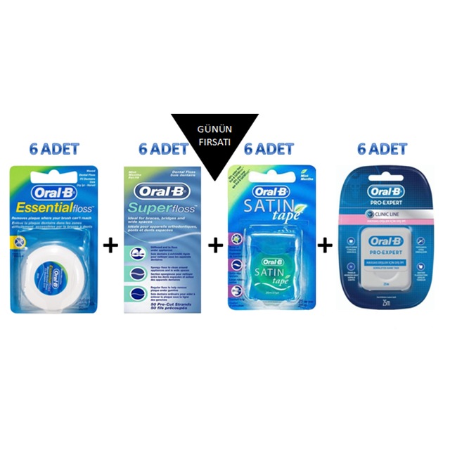 Oral B Essential Floss Super Floss Satin Tape Clinic Linedis Ipi Fiyatlari Ve Ozellikleri