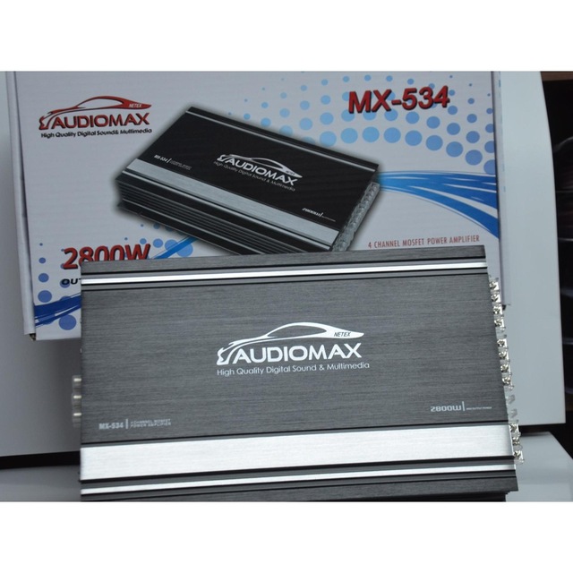 Audiomax Mx534 2800 Watt 4 Kanal Stereo Mono Araç Tesisat Amfisi