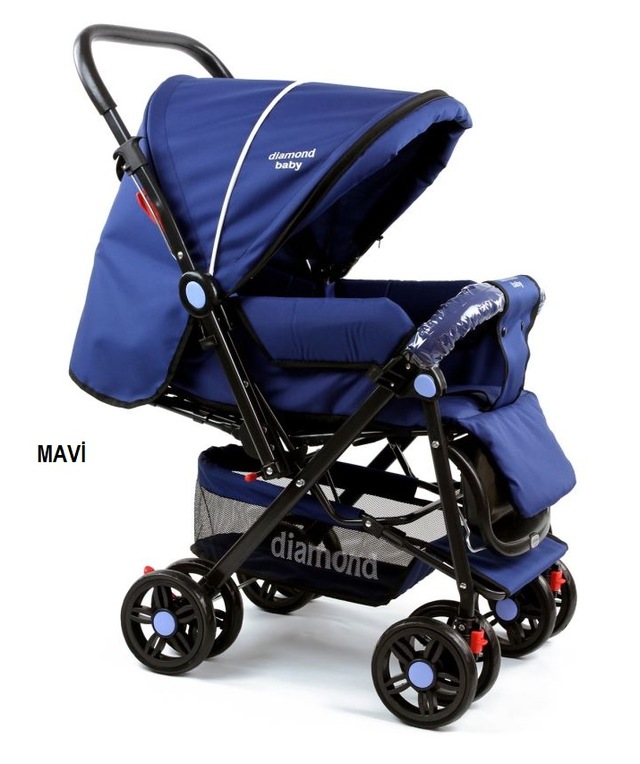Diamond Baby P101 Çift Yönlü Bebek Arabası Yağmurluklu