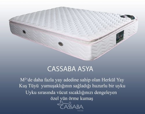 ÇİFT KİŞİLİK LÜKS PEDLİ FULL ORTOPEDİK CASSABA ASYA YATAK Fiyatları ve