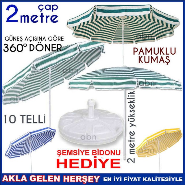 Semsiye Su Bidonu Dahil Bahce Balkon Teras Plaj Semsiyesi 2 Metre Fiyatlari Ve Ozellikleri