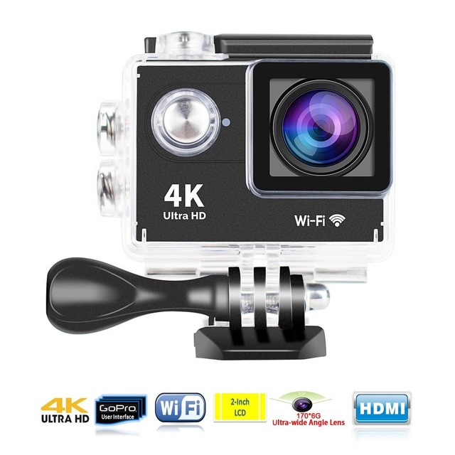 angeleye ks 504 authentic h9 4k ultra hd wifi 2 kumandali aksiyon kamera
