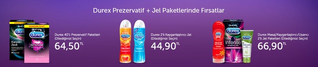 Durex Prezervatif + Jel Paketlerinde Fırsatlar - n11.com
