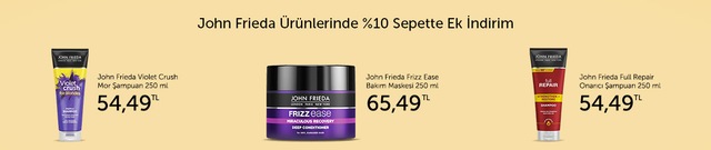 John Frieda Saç Bakım Ürünlerinde Sepette Ek %10 İndirim - n11.com