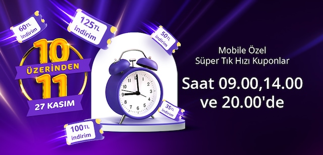 Mobile Özel Süper Tık Hızı Kuponlar