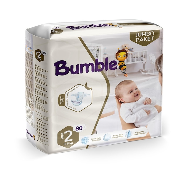 Bumble Bebek Bezi 2 Numara Mini Jumbo Paket 80 Adet Fiyatlari Ve Ozellikleri