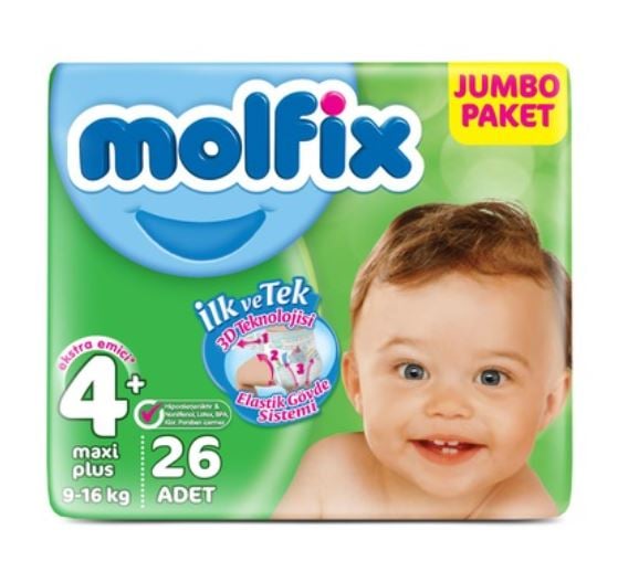 molfix 3d bebek bezi 4 numara maxi plus jumbo paket 26 adet fiyatlari ve ozellikleri
