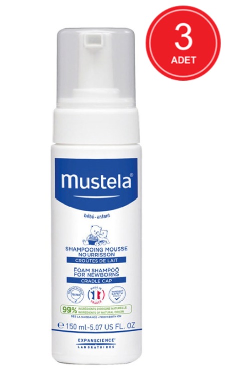 Mustela Yenidogan Konak Onleyici Kopuk Bebek Sampuani 3 X 150 Ml Fiyatlari Ve Ozellikleri