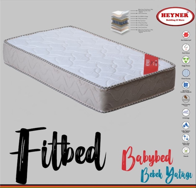 55x110 heyner fitbed ortopedik yayli yatak bebek yatagi fiyatlari ve ozellikleri