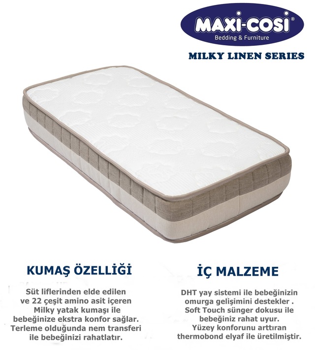 75x160 maxi cosi milky ortopedik yayli yatak 75x160 bebek yatagi fiyatlari ve ozellikleri