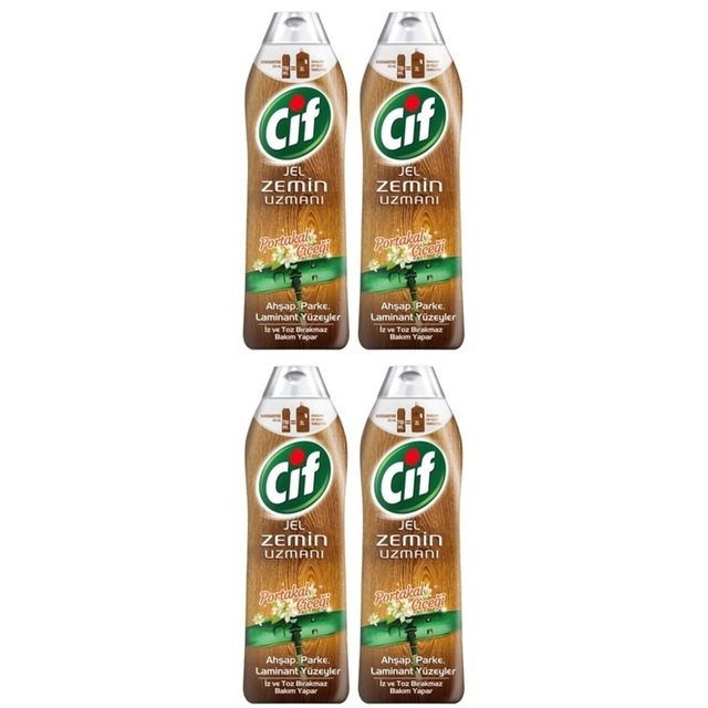 Cif Jel Zemin Uzmani Ahsap Yuzey Temizleyici Portakal Cicegi 4 X 750 Ml Fiyatlari Ve Ozellikleri