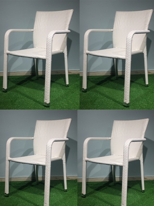 Rattan Orgu Aluminyum Bahce Sandalye 4 Adet Beyaz Fiyatlari Ve Ozellikleri