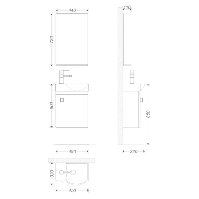 Aquanil Mini 45 Cm Banyo Dolabi Fiyatlari Ve Ozellikleri