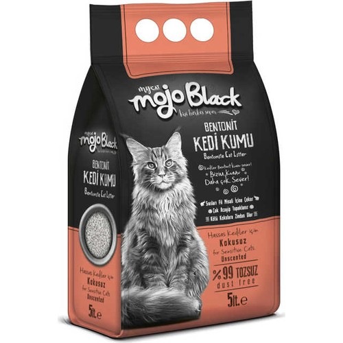 Mycat Mojo Black Kokusuz Kalin Taneli Topaklasan Bentonit Kedi Kumu 5 L Fiyatlari Ve Ozellikleri