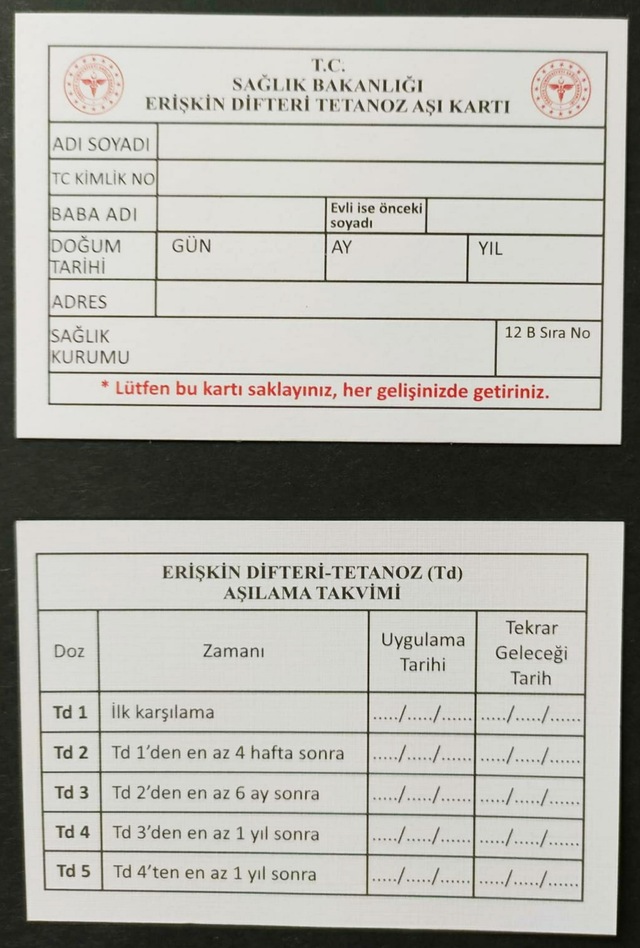 Eriskin Difteri Tetanoz Asi Karti 100 Lu 1 Hamur Fiyatlari Ve Ozellikleri