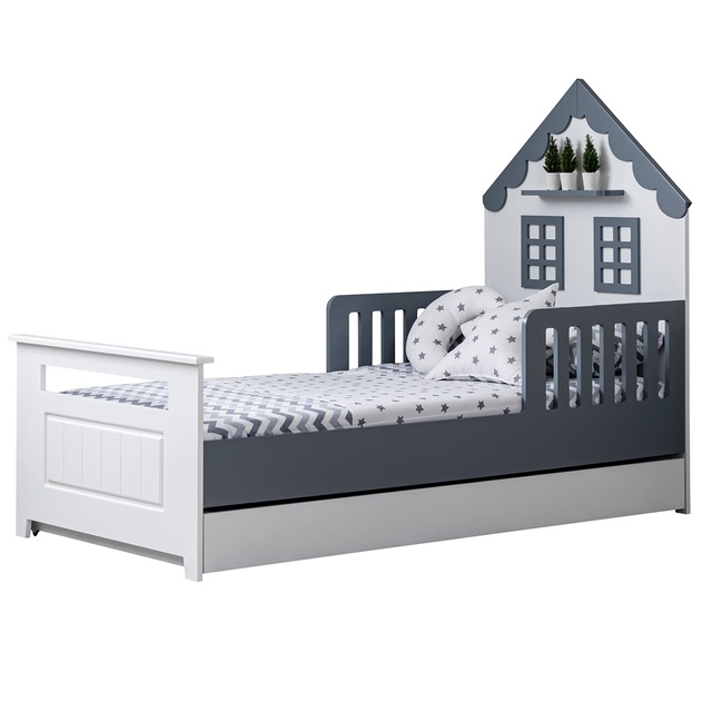 casa mdf montessori yavrulu karyola 2 comfort yatak antrasit fiyatlari ve ozellikleri