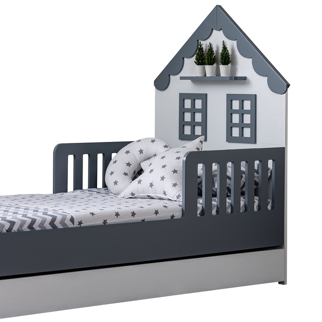 casa mdf montessori yavrulu karyola 2 comfort yatak antrasit fiyatlari ve ozellikleri