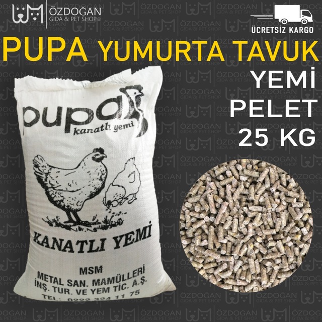Pupa Yumurta Gezen Tavuk Yemi Pelet 25 Kg Ucretsiz Kargo Fiyatlari Ve Ozellikleri Pupa Yumurta Gezen Tavuk Yemi Pelet 25 Kg Ucretsiz Kargo Fiyatlari Ve Ozellikleri