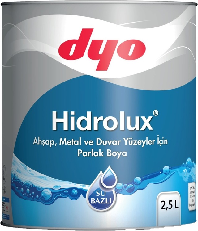 dyo hidrolux su bazli parlak boya 0 75 1 kg beyaz fiyatlari ve ozellikleri