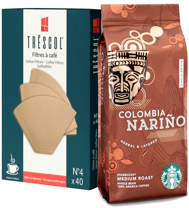 starbucks colombia narino filtre kahve 250 g trescol filtre kagidi 4 no 40 li fiyatlari ve ozellikleri
