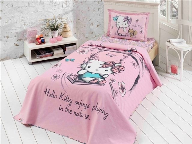 Hello Kitty Lisansli Nature Yatak Ortusu Fiyatlari Ve Ozellikleri