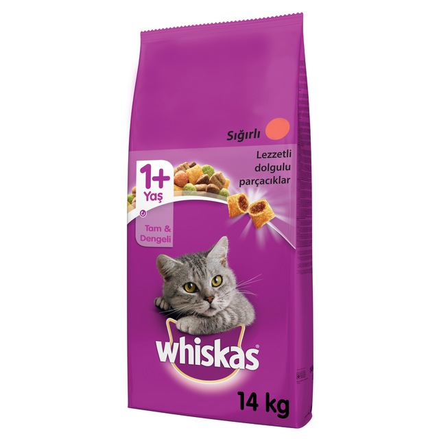 Whiskas Biftekli Ve Havuclu Yetiskin Kedi Mamasi 14 Kg Fiyatlari Ve Ozellikleri