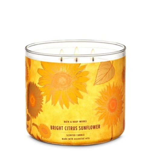 sunflower candle bath and body works