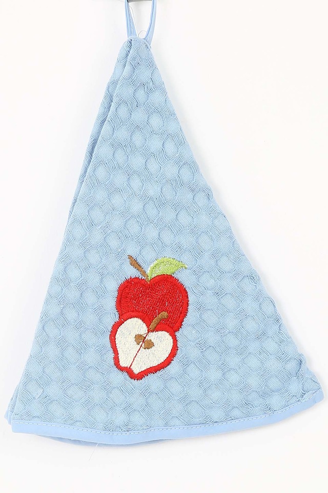 mavi elma desenli yuvarlak mutfak havlusu kurulama bezi 50 cm fiyatlari ve ozellikleri