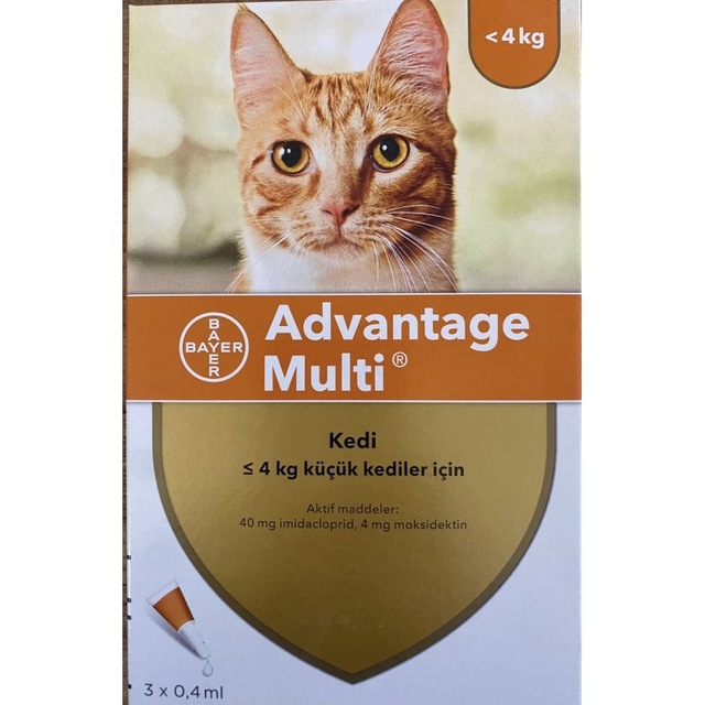 Bayer Pure Advantage 0 4 Kg Kediler Icin Multi Ic Ve Dis Paraziter Cat 3 X 0 4 Ml Fiyatlari Ve Ozellikleri