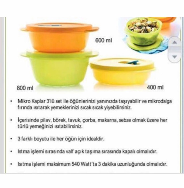 tupperware mikro kaplar 3 lu set fiyatlari ve ozellikleri