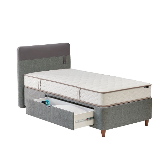 yatas bedding loris cekmeceli set multi yatak 120x200 cm antrasit fiyatlari ve ozellikleri