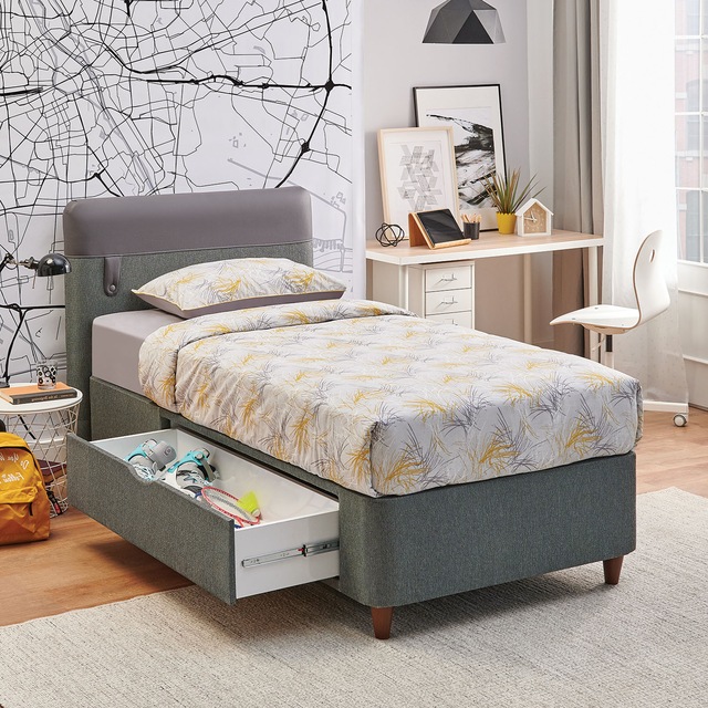 Yatas Bedding Loris Cekmeceli Set Multi Yatak 90x190 Cm Antrasit Fiyatlari Ve Ozellikleri