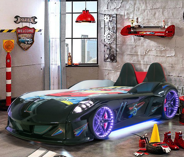 Arabali Yatak Siyah Jaguar Full Ledli Koltuklu Araba Yatak Fiyatlari Ve Ozellikleri