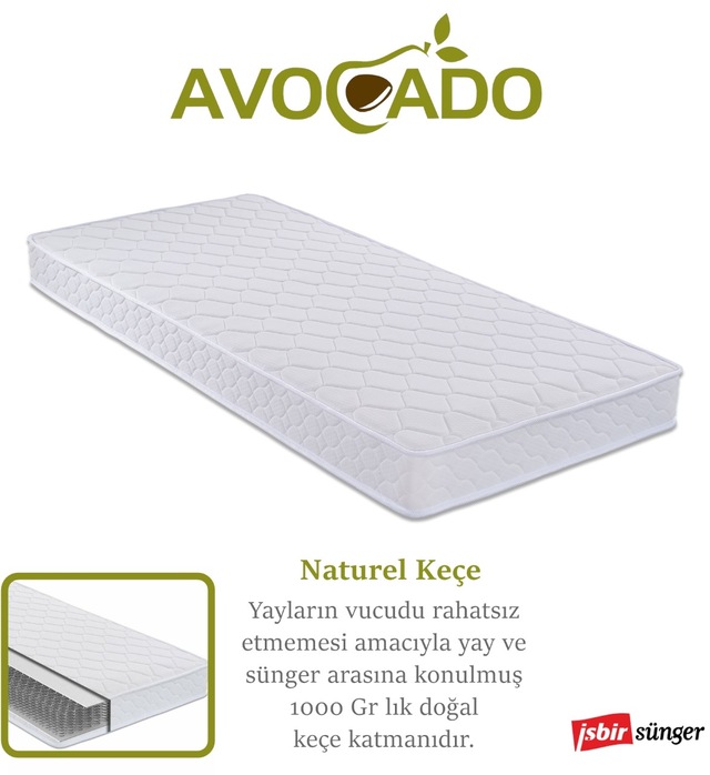 avocado 90x190 ortopedik yayli yatak 90 190 tek kisilik yatak fiyatlari ve ozellikleri