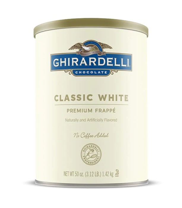 White's classic. Ghirardelli белый шоколад. Ghirardelli White Chocolate flavored. Classic White 1kg. Фрапэ классика.