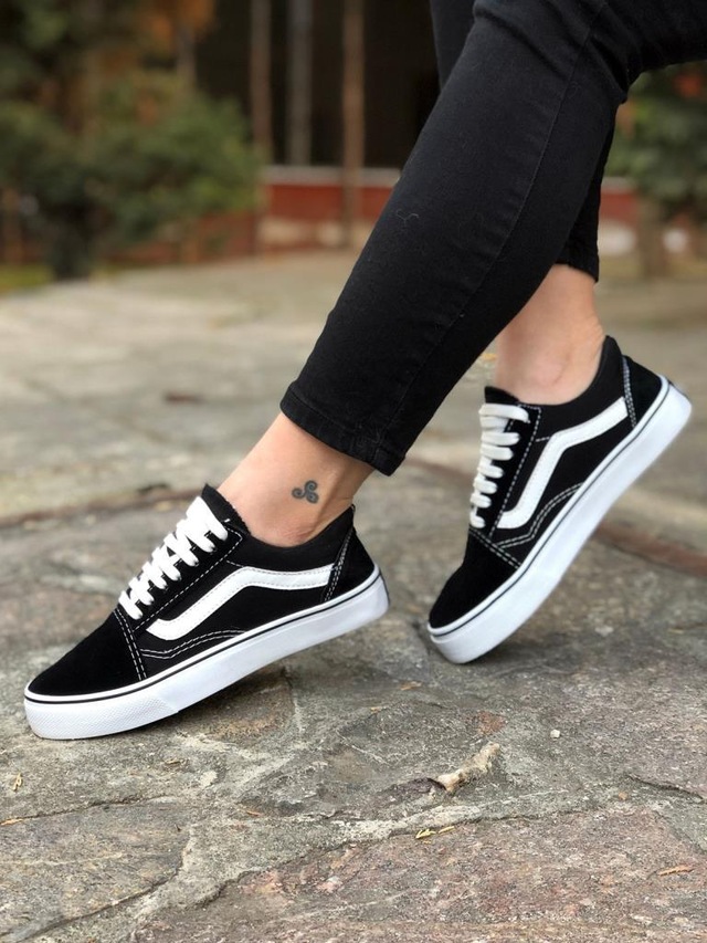 vans old skool siyah unisex sneaker