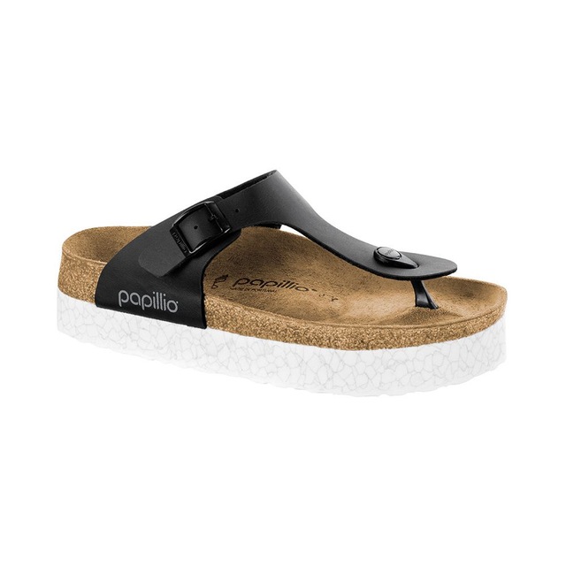 birkenstock gizeh platform black